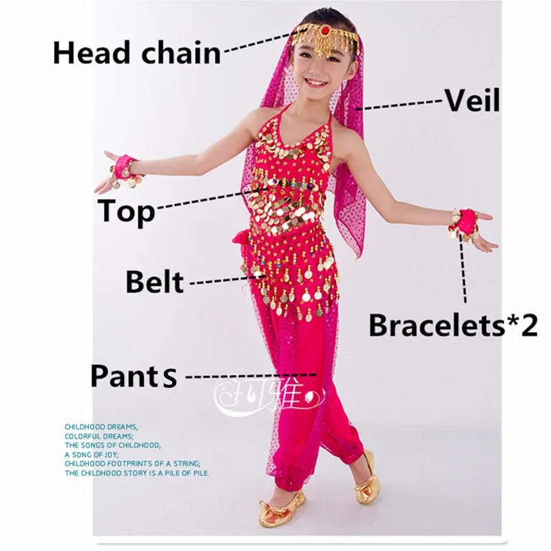 Fantasia de dança do ventre Infantil