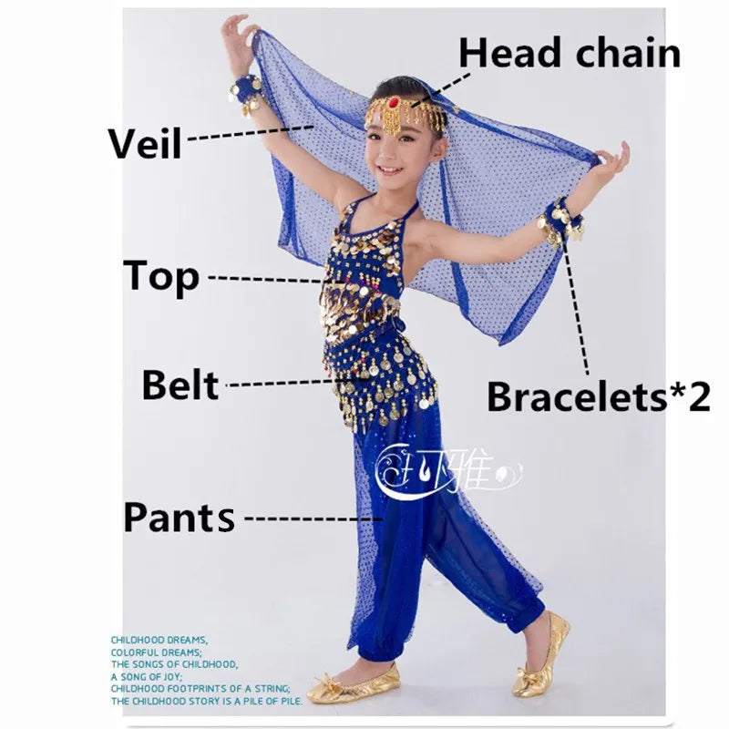 Fantasia de dança do ventre Infantil
